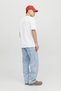 Men's T-Shirt Crew Neck Strappy White - 5