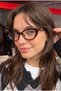Lara Brown-Framed Vintage Cat-Eye Ultra-Light Blue Light Blocking Glasses for Women.