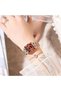 ساعة يد كوارتز فاخرة بتصميم مربع. - 6