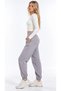 Lilac Cotton Jogger Pants - 2