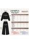 Anthracite Camisole Pants Bomber Jacket Women's Top and Bottom Set - 8