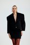 Nisha Kaše Women's Black Jacket and Skirt Set. - 5