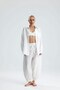 Yellow Linen Carrot Pants Shirt White Suit
