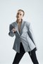 Nuit Belden Fitted Grey Jacket with Bird's Eye Detail - 4