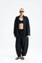 Yellow Linen Carrot Pants Shirt Black Suit
