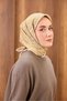 Twill Silk Mandala Scarf Light Yellow 90X90 - 4