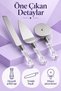 3-Piece Crystal-Looking Steel Serving Set with Handles, Pizza Cutter, Cake Knife, Pastry Spatula - 4