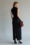 Women's Black Zero-Sleeve Slit Sandy Dress - 3