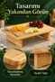 Standing Bamboo Rectangular Cutting Board, Cutting Board, Bread Board, Meat Board, Vegetable Board - 2