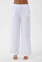 Women's Elastic Waist Wide Leg Muslin Trousers %100 Cotton Wide Wide-Leg Comfortable Office & Casual Style - 2