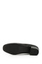 Women's Black Patent Leather Short Thick Heeled Genuine Leather Shoes - 7
