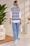 Women's Cotton Striped Sweater - 6