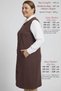 Large Size Seasonal Zippered Long Women's Vest (105 cm) Ottoman Fabric Anti-Pilling Hijab Battal Anne - 3