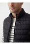 Standard Fit Upright Roba Collar Quilted Men's Puffer Vest from Uzg Store for Style Enthusiasts - 4