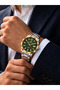 Green Tar Steel Cord Calendar 3 Atm Water Resistant Men's Wristwatch Edk.1.132 - 4