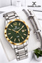 Green Tar Steel Cord Calendar 3 Atm Water Resistant Men's Wristwatch Edk.1.132