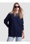 Sparkling Choices from Shining Store Zero Roba Collar Loose Fit Women's Knitwear Tunic - 2