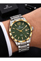 Green Tar Steel Cord Calendar 3 Atm Water Resistant Men's Wristwatch Edk.1.132 - 7