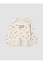 Sparkling Choices from Shining Store Zero Roba Collar Printed Girl's Ruffle T-Shirt - 2