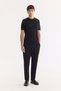 Men's Black Crew Neck Easy Ü Tulle Enen Anti-Wrinkle Regular Fit Knitwear T-Shirt A61Y5026 - 6