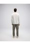 Em582 Men's Polo Collar White Sweatshirt - 4