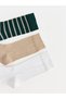 Rmz Gi̇yi̇m Farkiyla Striped Men's Socks 3-Piece Set - 2