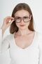 Henry 56 Ekartman Unisex Women's and Men's Black and Blue Light-Blocking Square Optical Glasses with Transparent Lenses. - 3