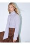 Rmz Gi̇yi̇m Farkiyla Scarf Roba Collar Striped Women's Shirt