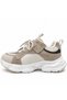 Ceni Ornamental Lace-Up Velcro Orthopedic Children's Sports Shoes Beige - 5