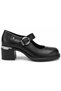Labranda Genuine Leather Comfort Orthopedic Women's Classic Heeled Shoes Black - 3