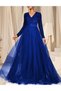 Rochie lunga, Albastru - 4