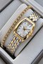 Original Women's Watch - 3 Atm Water Resistant - Gold and Silver Steel Strap - Japanese Movement - 2-Year Warranty - Stylish Gift Boxed Wristwatch Hmby2097C3 - 2
