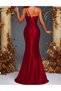 Rochie lunga, Rosu - 5