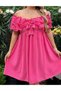 Rochie scurta, Roz - 6
