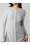 Rochie scurta, Gri - 5
