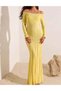Rochie lunga, Galben - 2