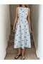 Rochie medie, Albastru - 6