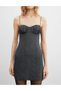 Rochie scurta, Gri - 2