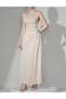 Rochie lunga, Bej - 2