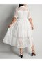 Rochie medie, Alb - 2