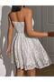 Rochie scurta, Alb - 2