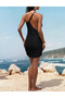 Rochie scurta, Negru - 3