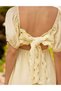 Rochie scurta, Galben - 5