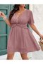 Rochie scurta, Roz - 4