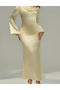 Rochie lunga, Galben - 5