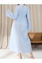 Rochie lunga, Albastru - 3