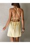 Rochie scurta, Galben - 5