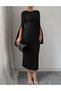 Rochie medie, Negru - 4