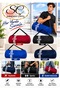 Cylinder Sports Bag Fitness Gym Travel Spa Bag with Shoulder Strap Unisex - 3