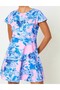Rochie scurta, Roz/albastru - 2